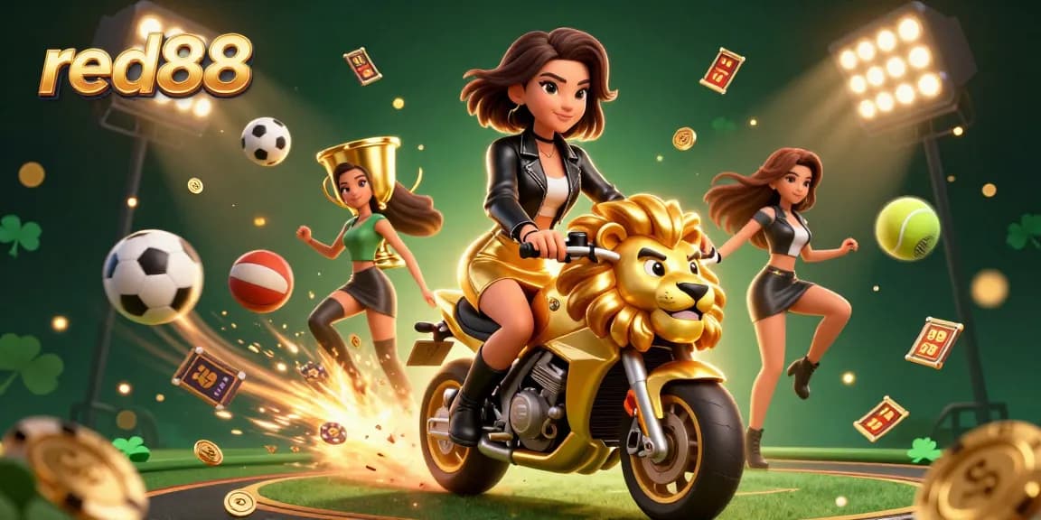 Experience high-energy betting action at red88 with dynamic symbols and vibrant characters.