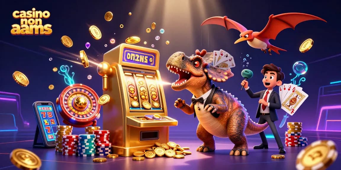 I casino non AAMS offrono jackpot straordinari e vincite rapide in un'illustrazione vivace.