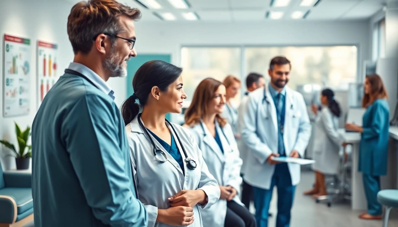 Consultation at https://www.medexdtc.com showcasing a dedicated healthcare team in a modern clinic.