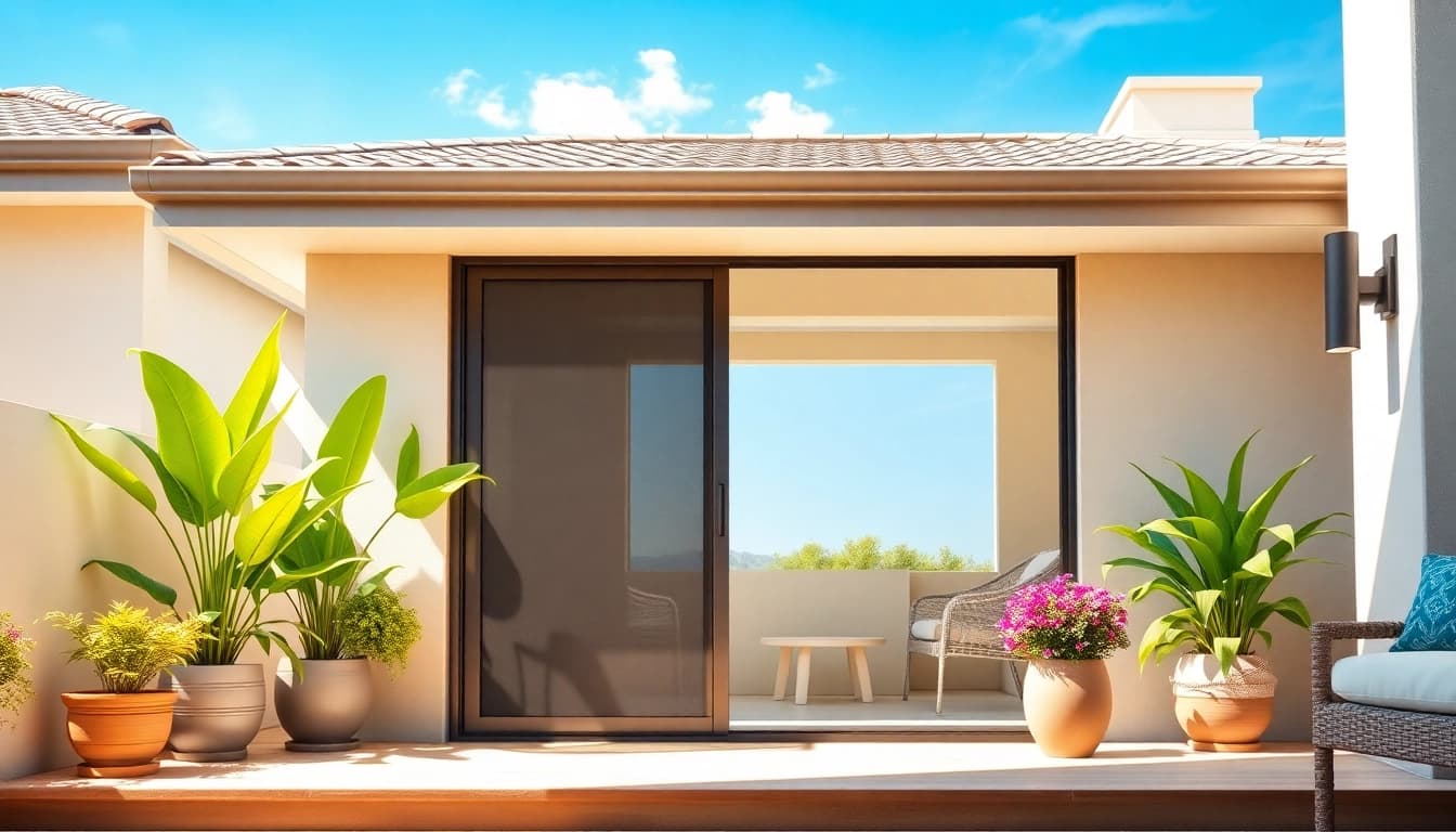 Installare zanzariere moderne in un ambiente domestico luminoso e accogliente.