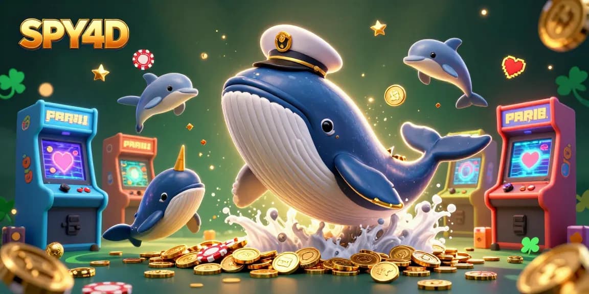 SPY4D: Melihat paus 3D dan narwhal beraksi di lautan koin yang berkilau.