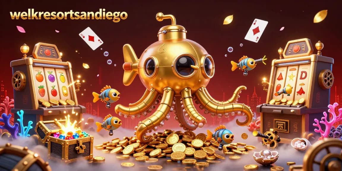 Win exciting prizes at welkresortsandiego with colorful slot machines and thrilling underwater action.