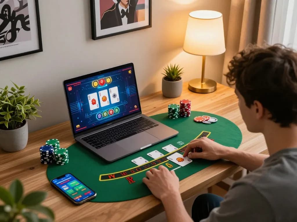 Engage in online casinos Canada from the comfort of your home with a live blackjack game setup.