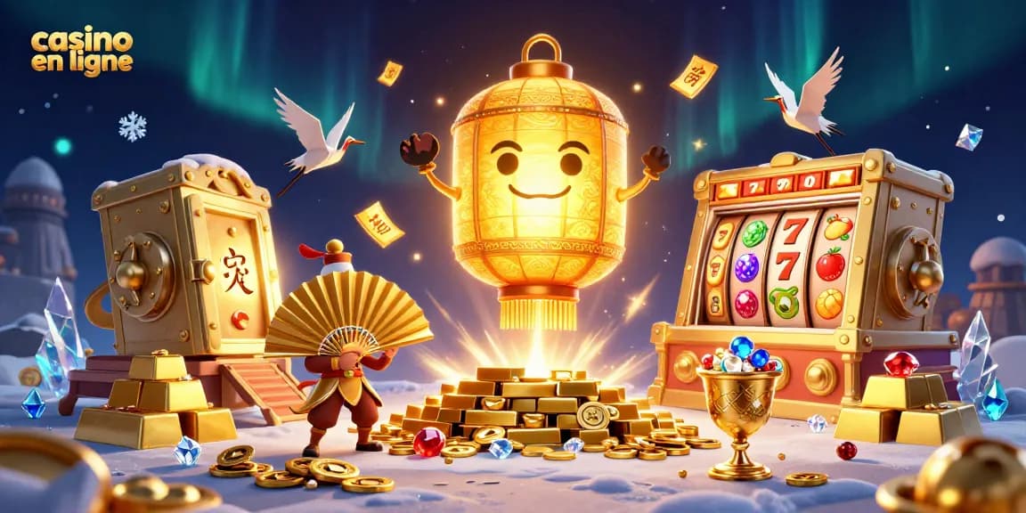 Découvrez les trésors d'un casino en ligne avec des personnages enchanteurs et des décorations scintillantes.