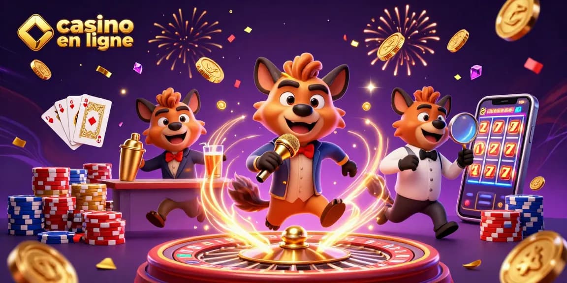 Casino en ligne : Vivez l'énergie d'un club de comédie avec des hyènes et des jeux.