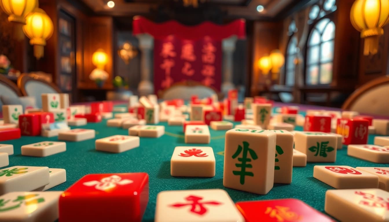 Menampilkan aksi menegangkan dari mahjong ways 2 dengan simbol Mahjong yang cerah dan mencolok.