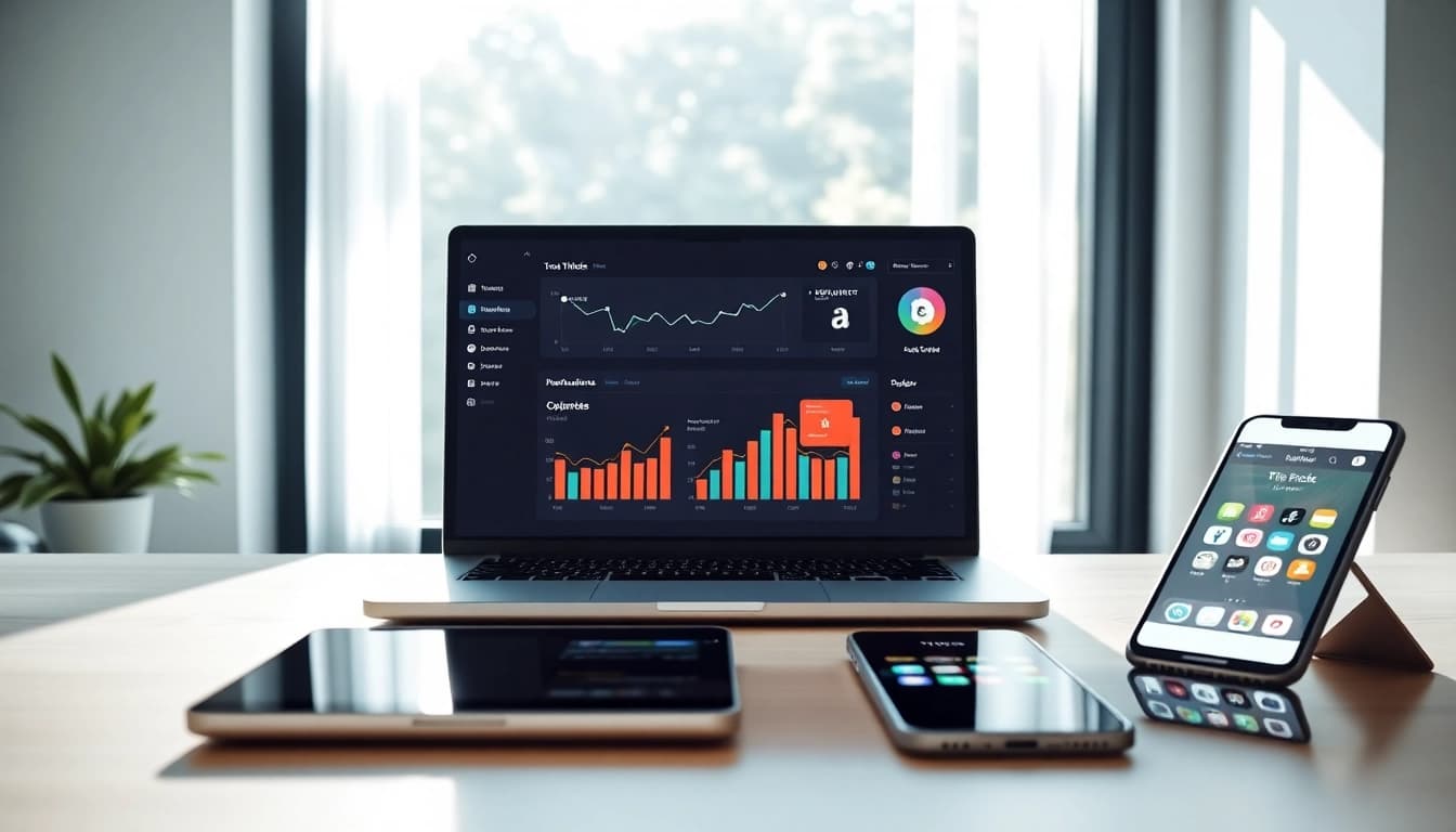 Boost your strategy with an engaging TikTok SMM panel interface on a modern desk.