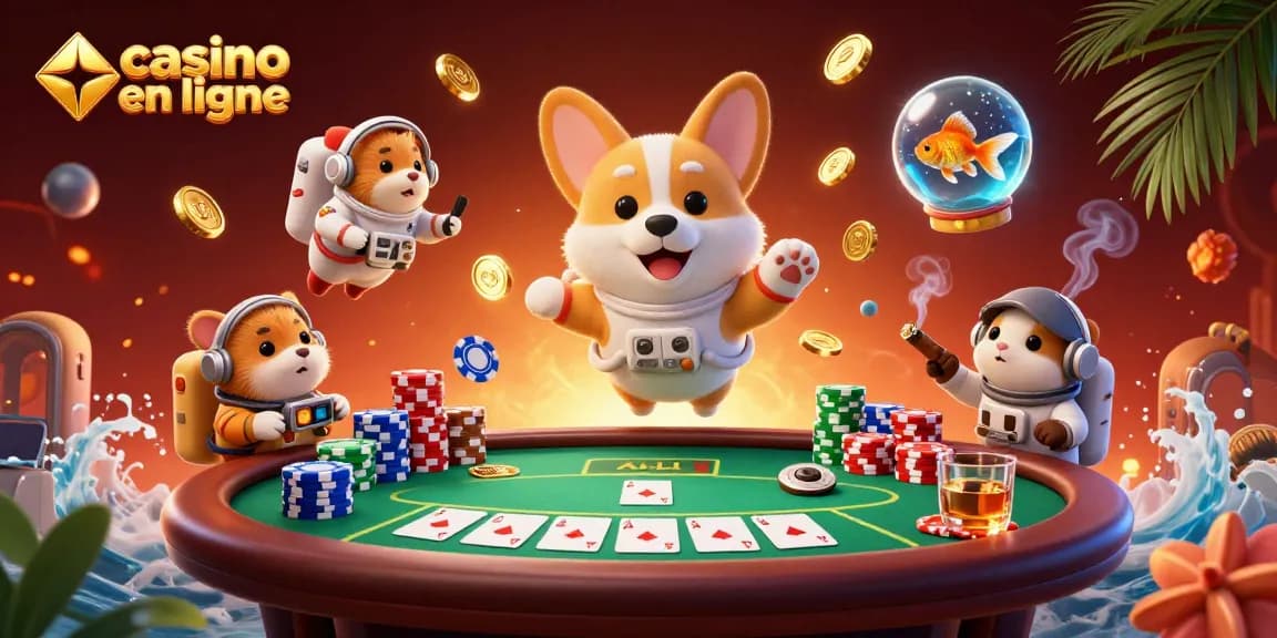 Découvrez le casino en ligne avec un corgi astronaute et un hamster au contrôle!
