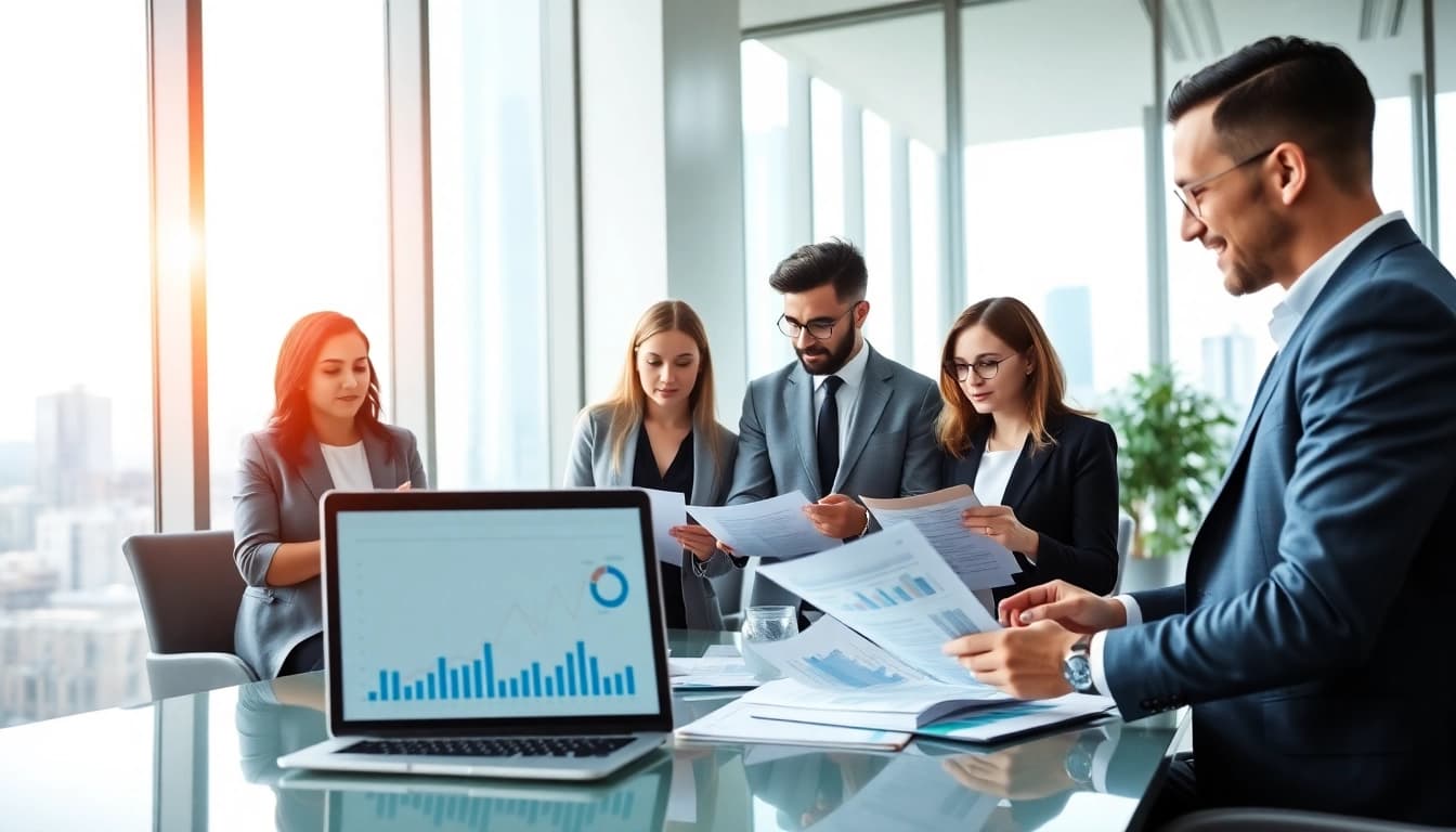 Explore Proposal Writing and Management practices with a diverse team collaborating in an office.