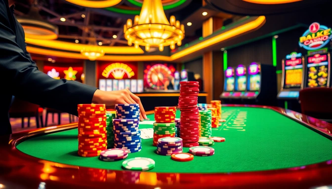 Experience thrilling gameplay at https://whycazino.com with our exciting casino table setup.