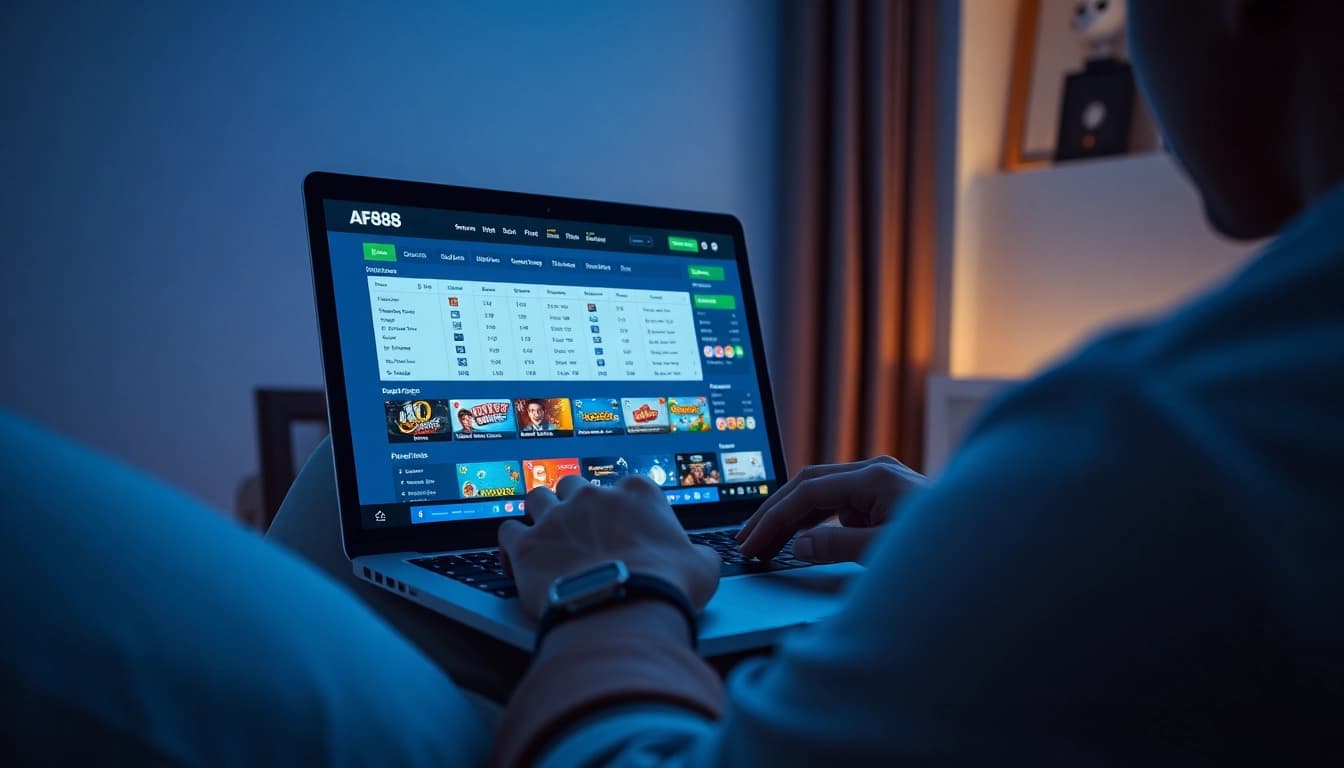 Explore the AF88 com online betting experience showcasing a user-friendly interface, promotions, and game options.