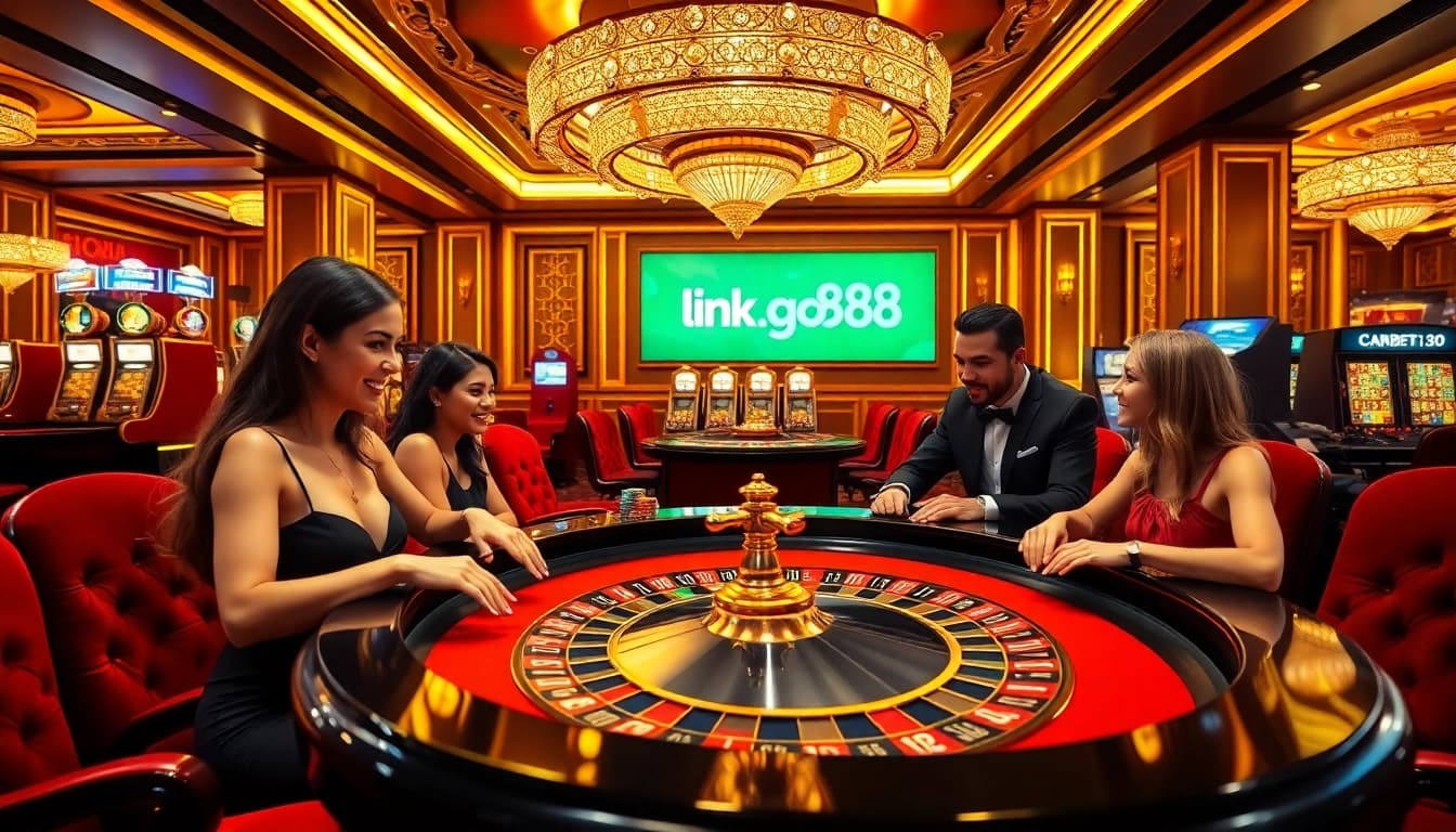 Experience thrilling gameplay with the link go88 at a vibrant casino setting.