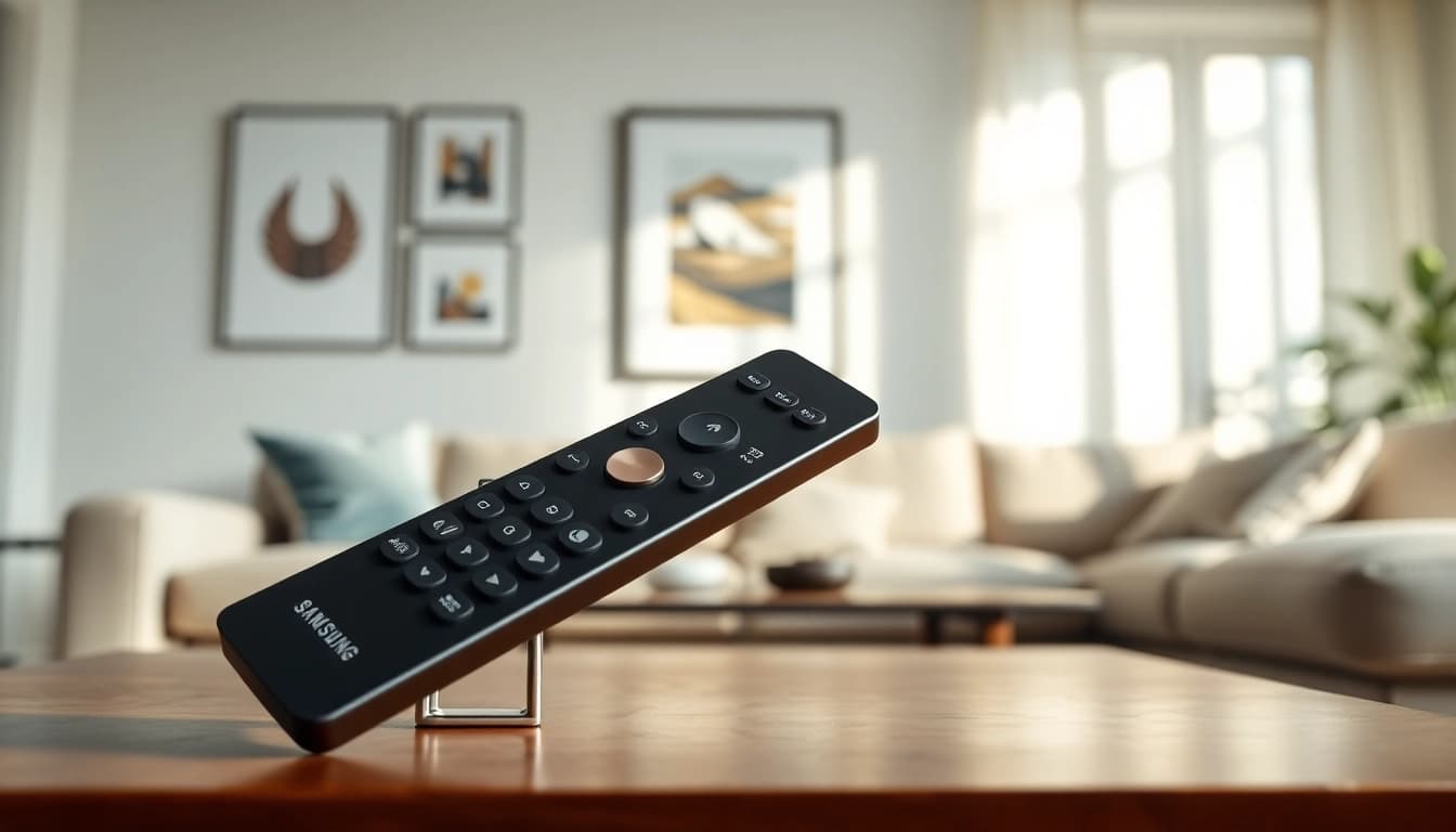 Verwenden Sie die Samsung Frame TV remote LSD3 für ein elegantes Unterhaltungserlebnis.