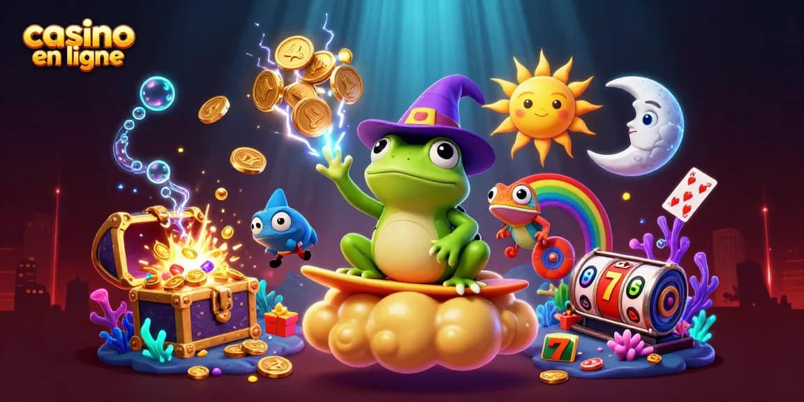 Découvrez le casino en ligne avec des jeux d'argent et un univers captivant rempli de pièces d'or.