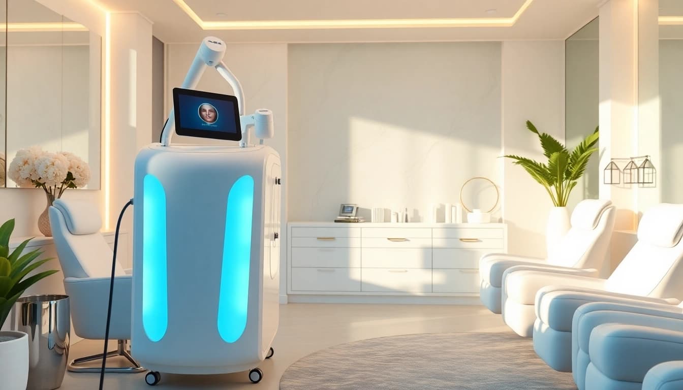 Discover what is the best cavitation machine in a modern salon setting showcasing advanced body sculpting technology.