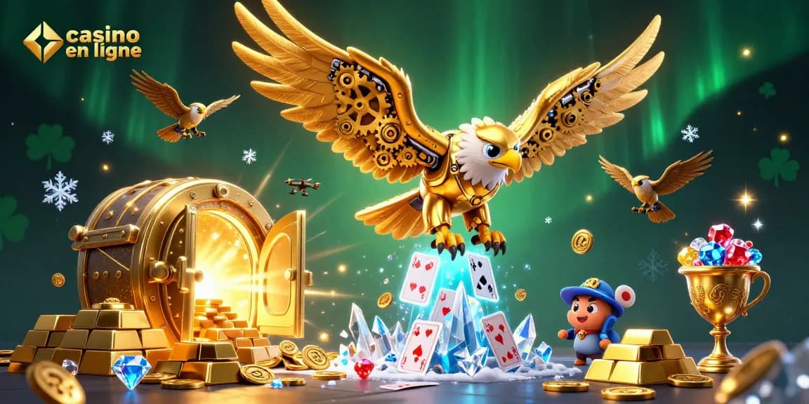 Le casino en ligne propose une aventure immersive avec une aigle cybernétique et des cartes holographiques.