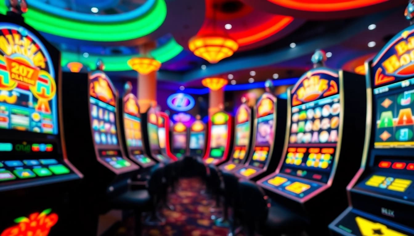 Menyaksikan keasyikan bermain bro138 slot dengan mesin yang berwarna-warni dan suasana kasino yang hidup.