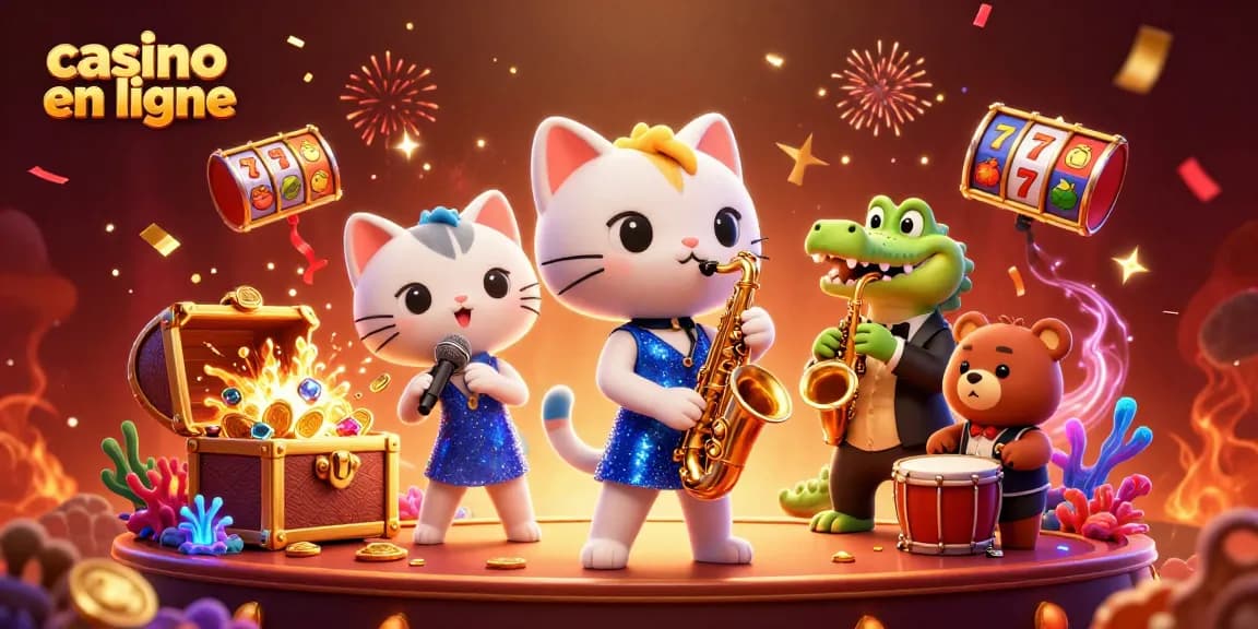 Jouez au casino en ligne avec des animations fascinantes et des éléments de jeux captivants.