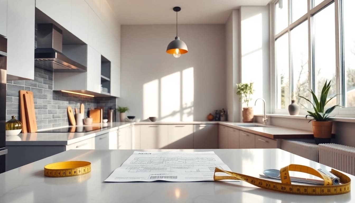 Enhance your home renovation with a stylish kitchen makeover featuring modern design elements.