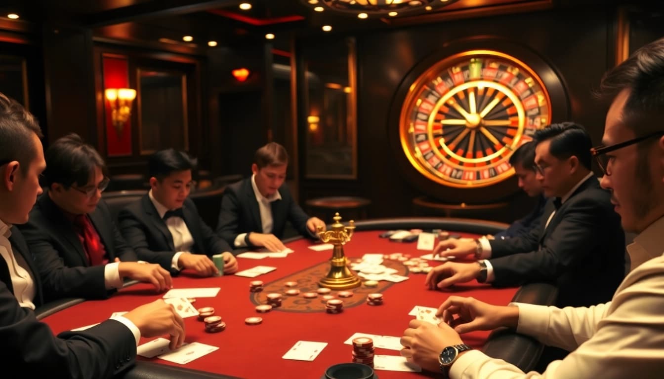 Engage in high-stakes poker at a luxurious casino inspired by hidden wiki dark web themes.