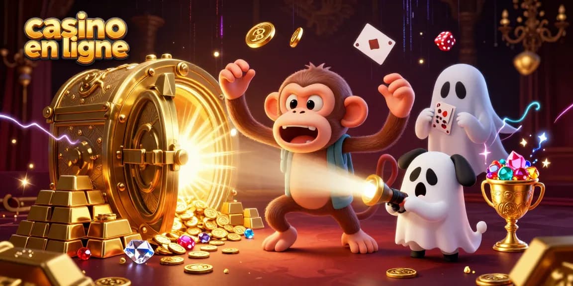 Faites le tour du casino en ligne avec un singe poltergeist et un chiot chasseur de fantômes