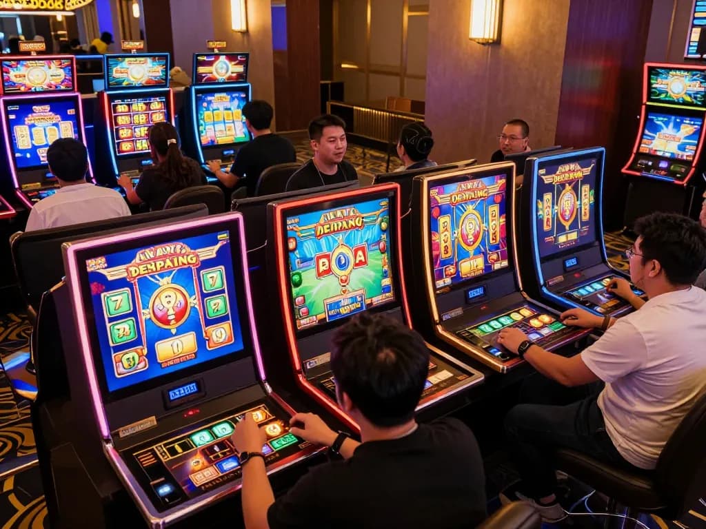Players enjoying thrilling gameplay with slot server jepang for exciting online casino experiences.