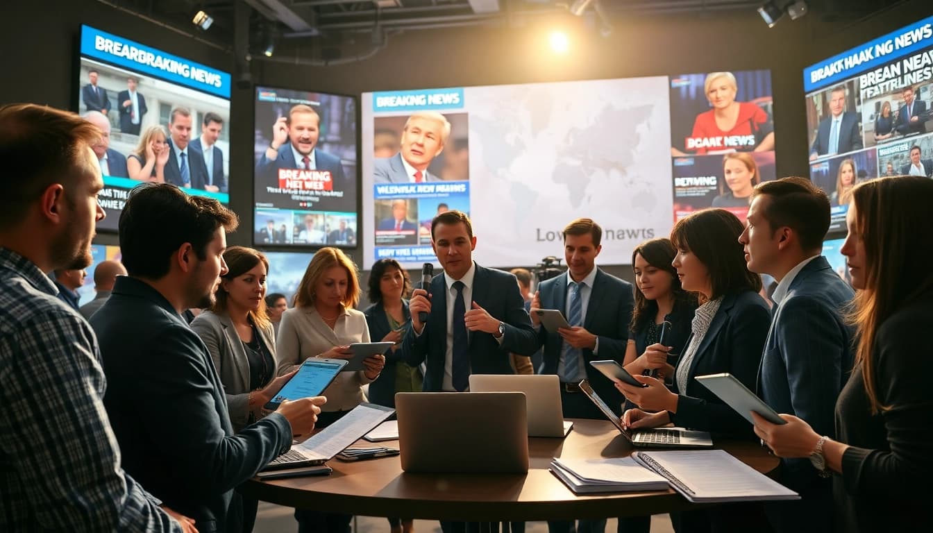 Reporters in action at https://diknews.co.uk/us-latest-news/ covering the latest breaking news stories.