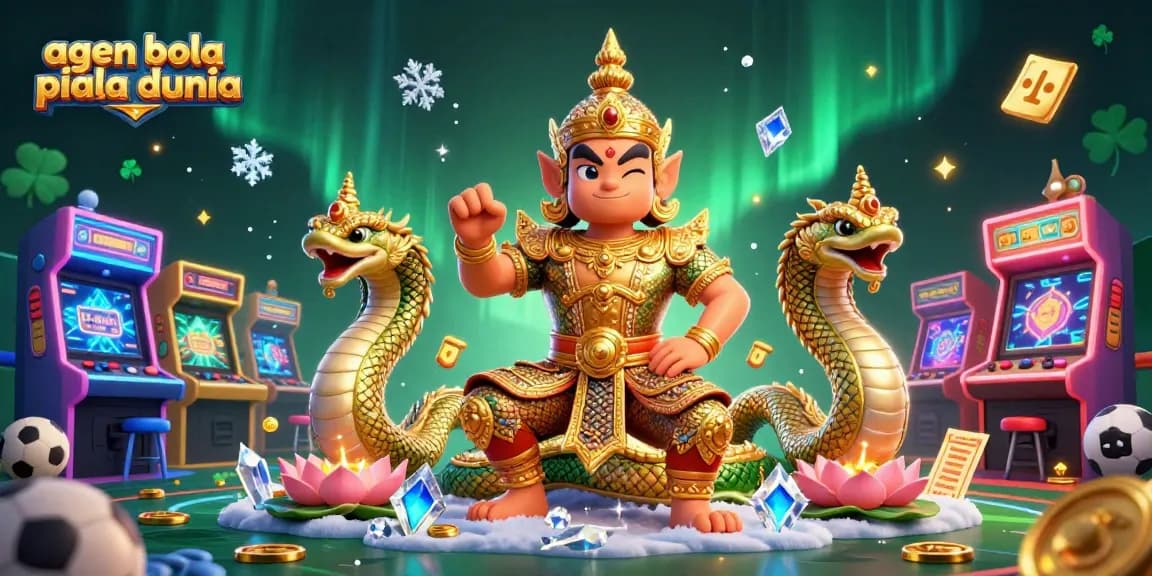 Bet on agen bola piala dunia using exciting elements featuring a friendly yaksha and Naga companions in 3D