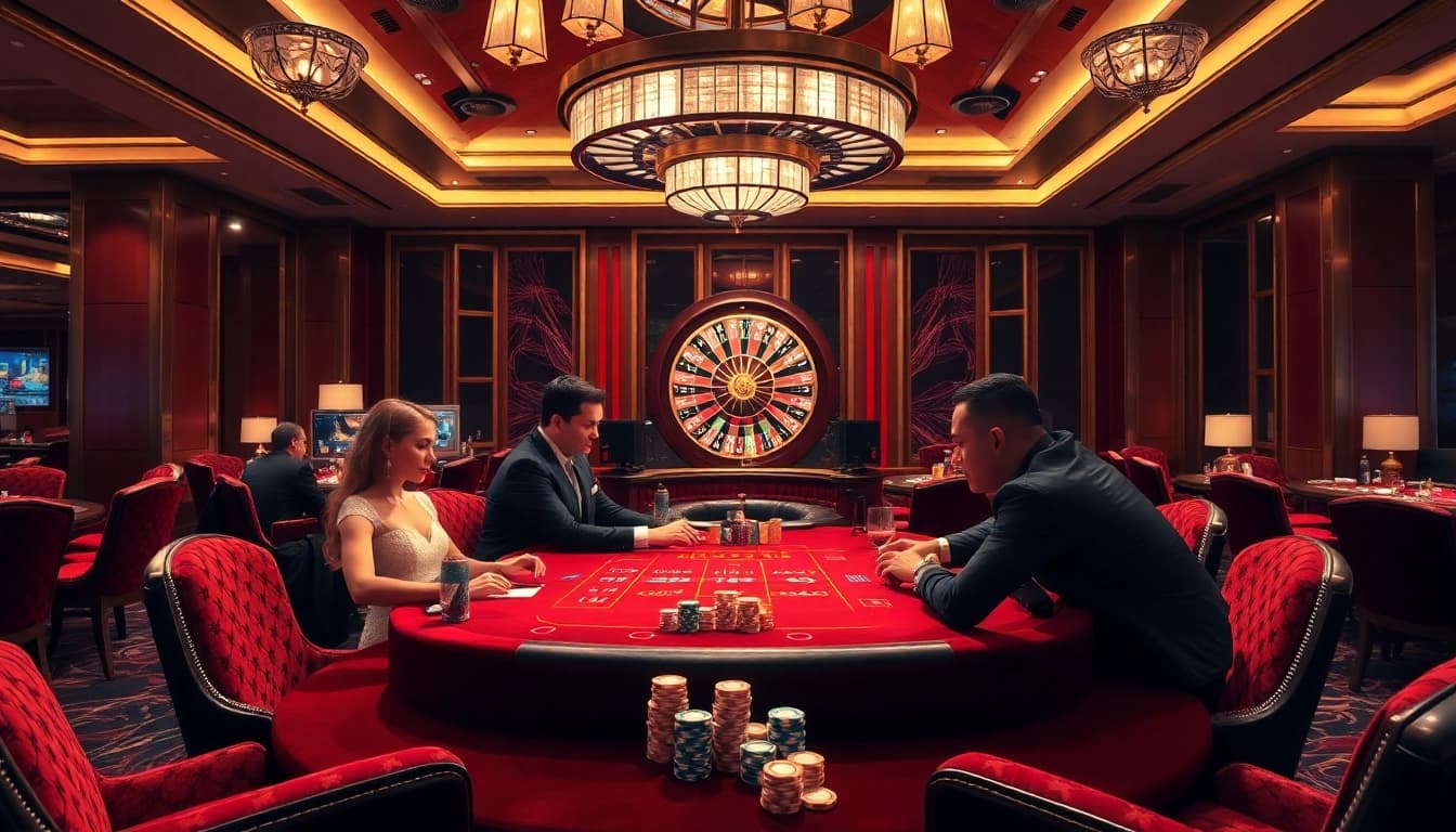 Experience thrilling gameplay at 98win with vibrant casino tables and high-stakes excitement.