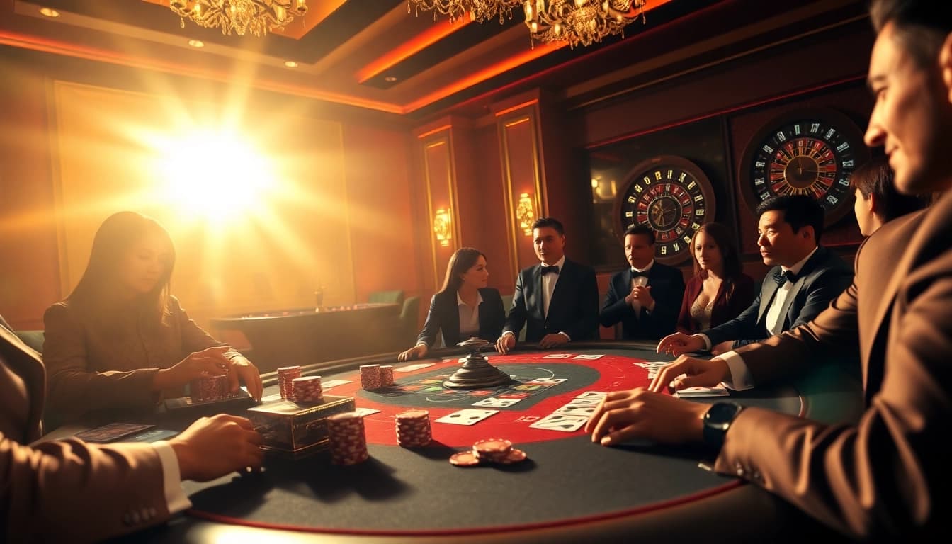 Experience the excitement of say88 with refined poker table action and luxurious casino ambiance.