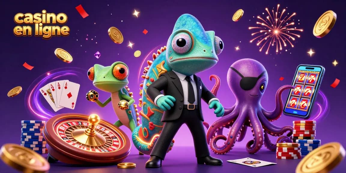 Gagnez au casino en ligne en jouant avec stratégie dans cette scène dynamique.
