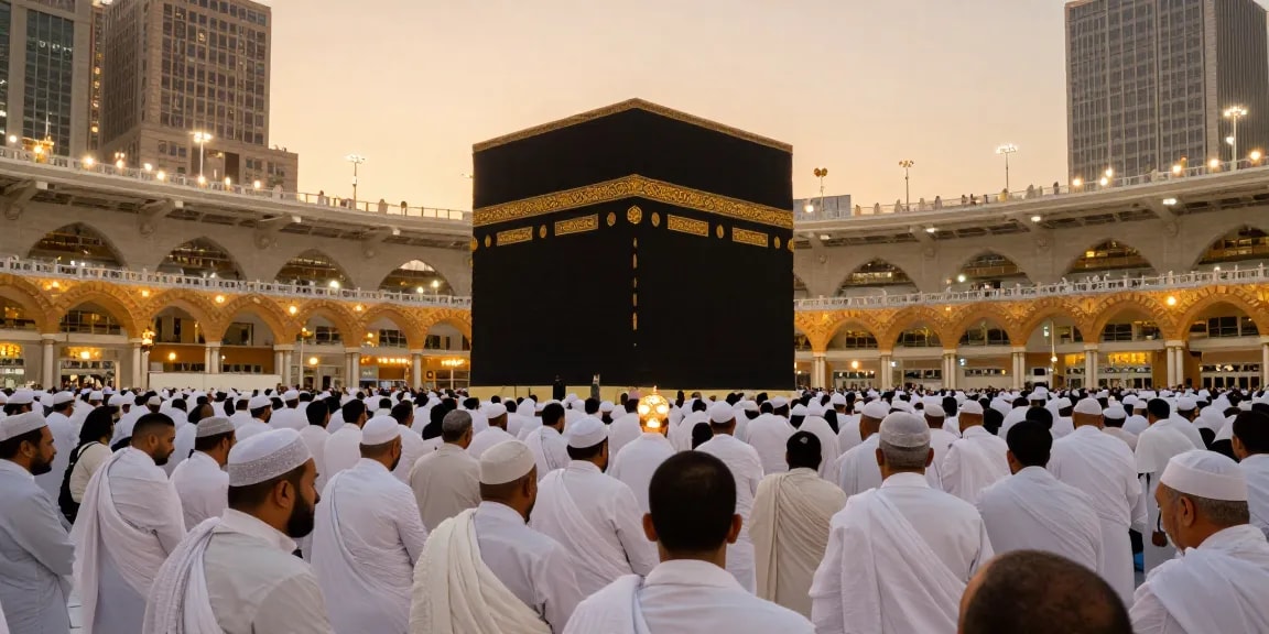 Umroh Full Ramadhan travel experience at the Holy Kaaba, a must-visit destination for seekers of spiritual journeys.