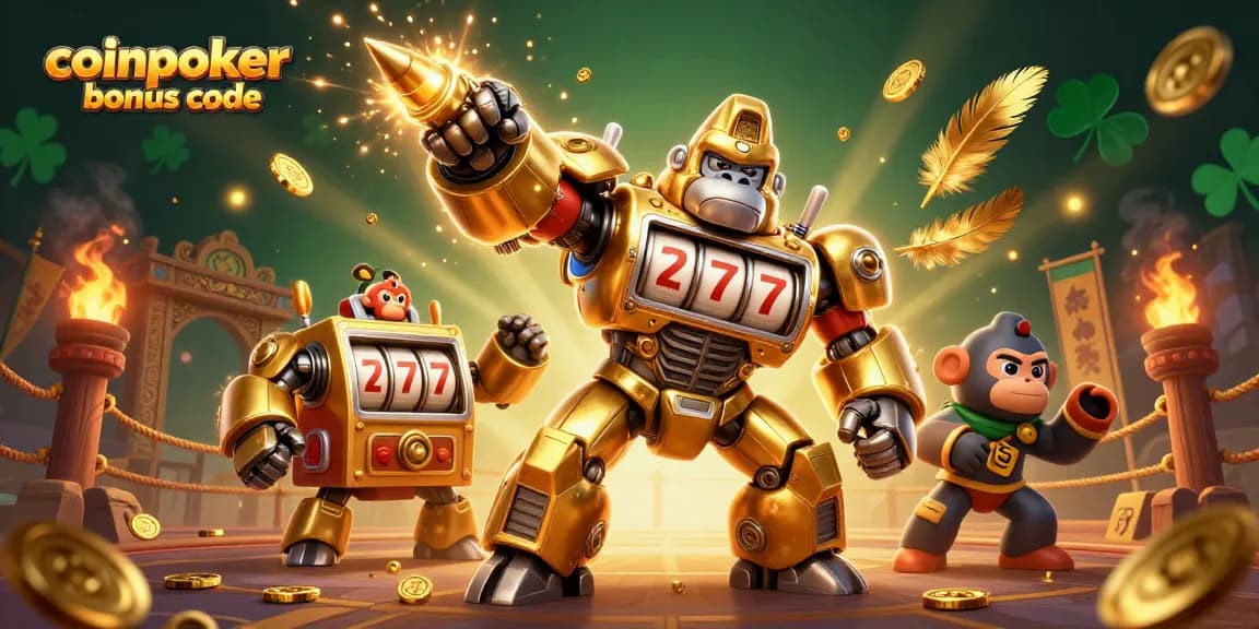 Profitez du code bonus coinpoker pour maximiser vos gains dans cette illustration de casino dynamique.