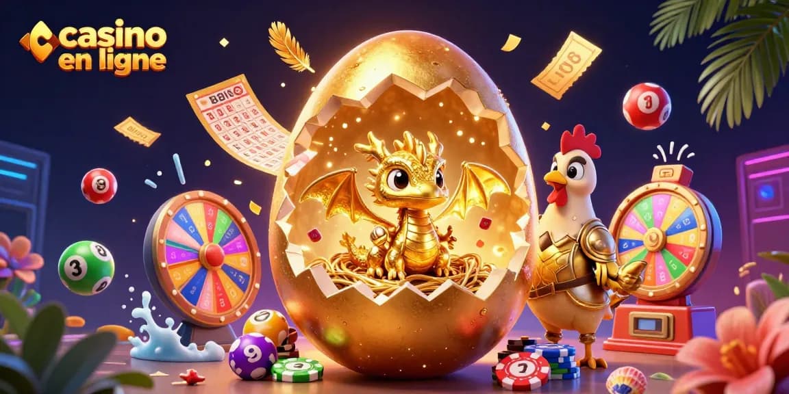 Casino en ligne : dragon doré dans un univers ludique plein de jeux et de loteries.
