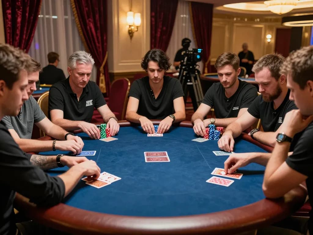 Hình ảnh poker sôi động thể hiện link vào m88 không bị chặn giữa không khí sôi động của một sòng bạc