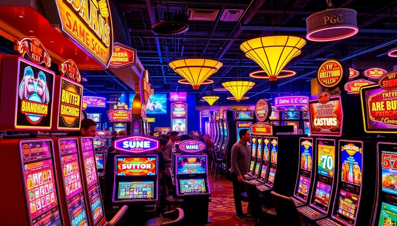 เล่นเกม pg slot บนเครื่องสล็อตที่มีกราฟิกสดใสและบรรยากาศที่คึกคัก