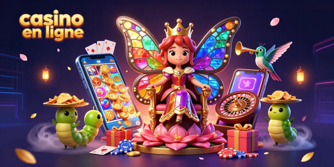 Faites briller vos gains au casino en ligne avec cette illustration dynamique pleine de couleurs.