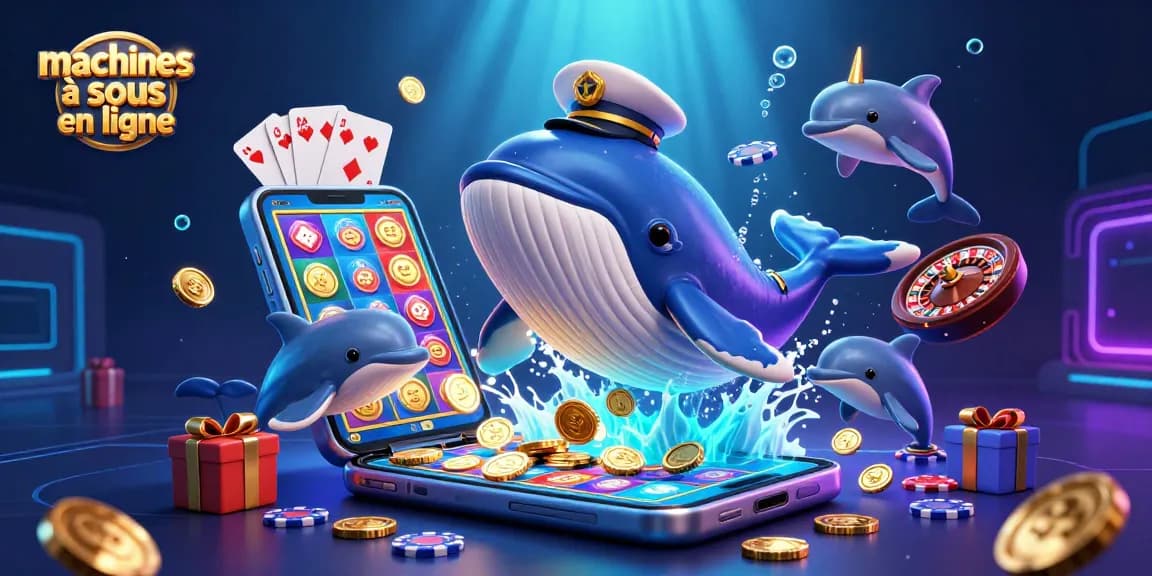 Jouez aux machines à sous en ligne avec des personnages ludiques et des éléments de casino en 3D.