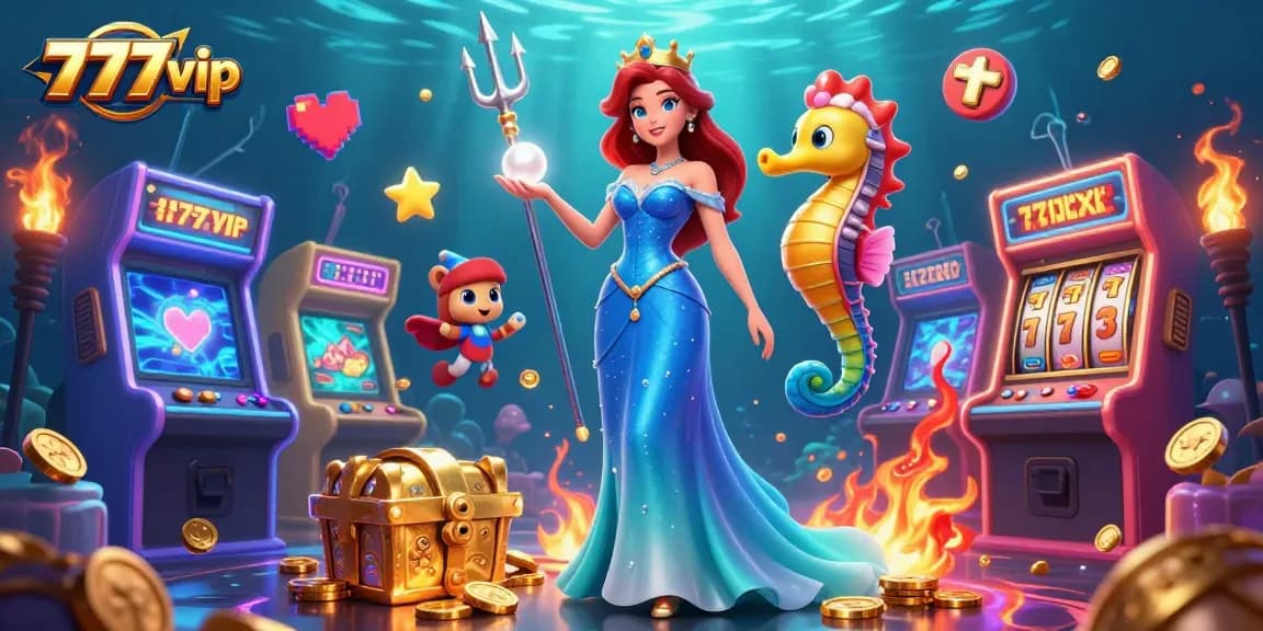 Engage in thrilling gameplay at 777vip with underwater treasures and vibrant gaming elements.