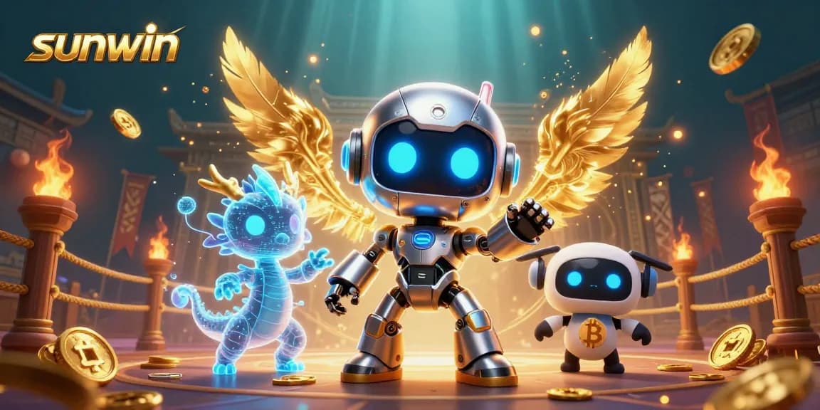 Experience thrilling wins with sunwin in an ultra-detailed casino illustration showcasing dynamic characters