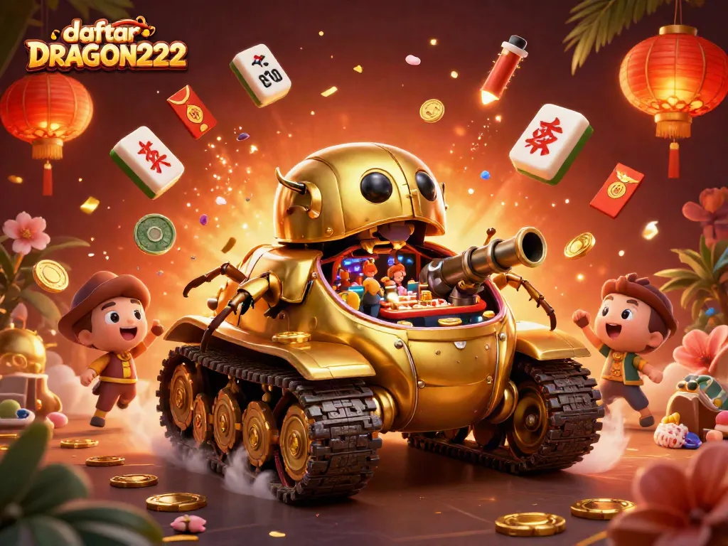 Engage with daftar DRAGON222 by exploring the enchanting mini casino within a golden beetle tank.