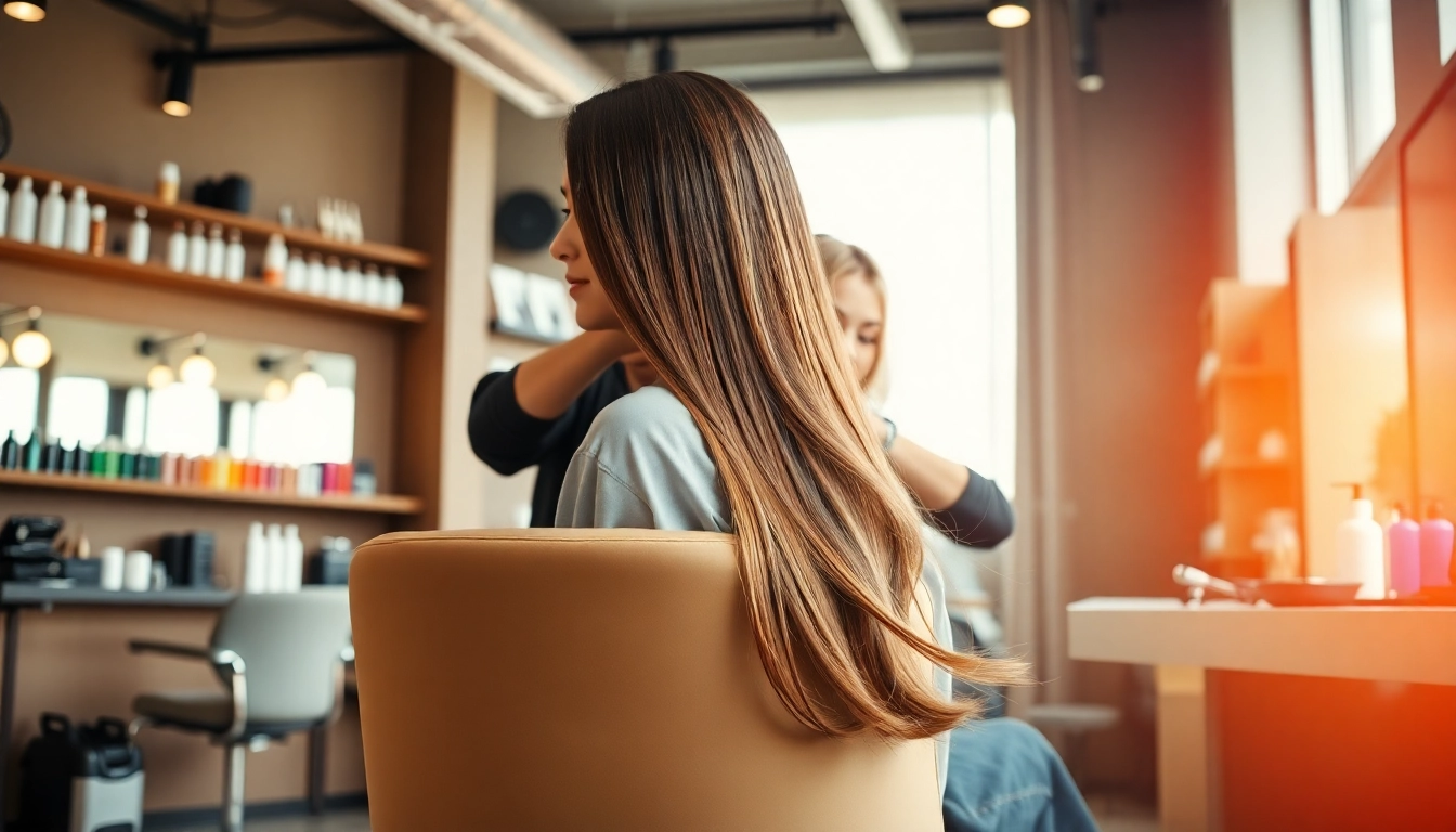 Transforming hairstyles at coafor bucuresti, showcasing skilled hairstylist in action.