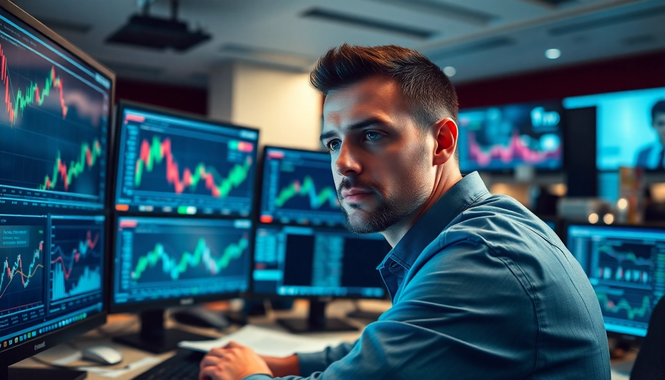 Analyst examining zero hedge market data in a modern trading office environment.