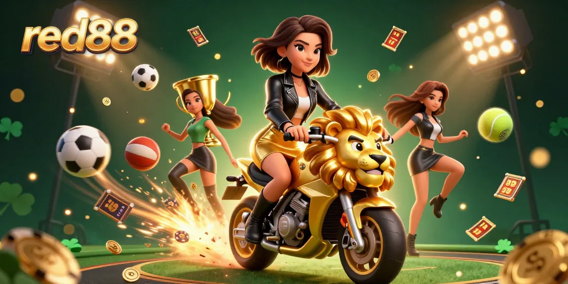 Experience high-energy betting action at red88 with dynamic symbols and vibrant characters.