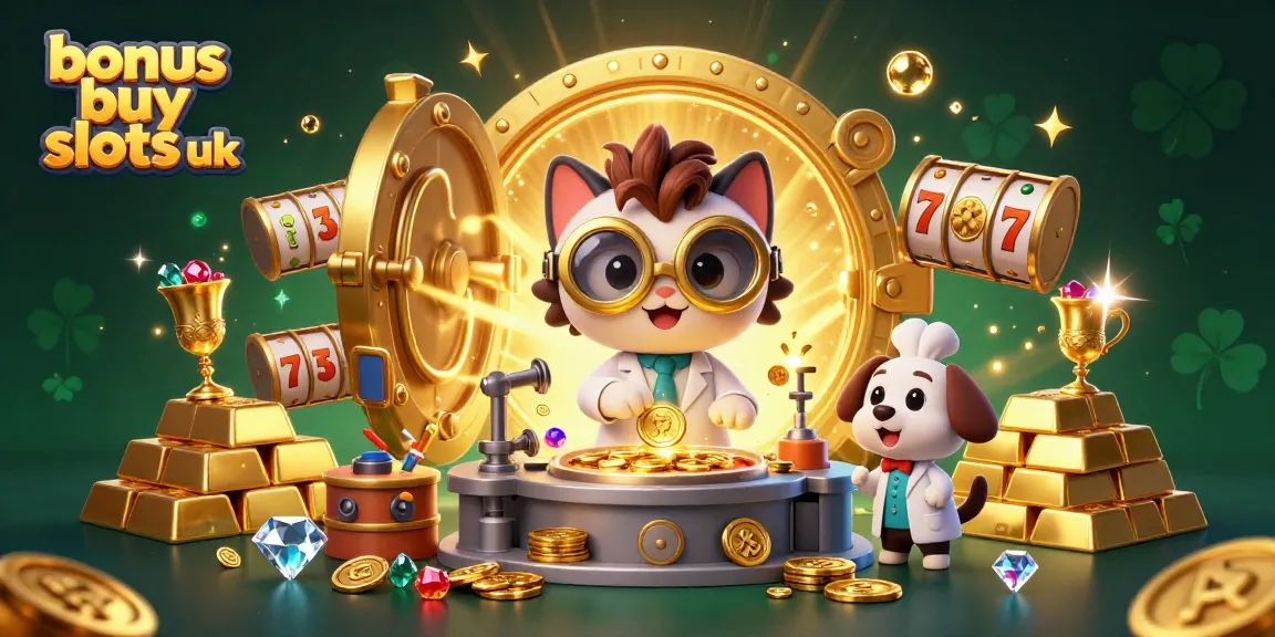 Engage in thrilling gameplay with bonus buy slots UK, featuring playful characters and dynamic casino elements.