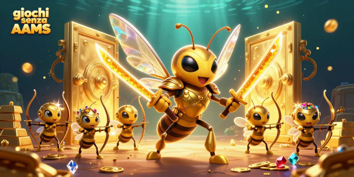 I giochi senza AAMS brillano in un'illustrazione 3D di gioielli e tesori, creando opportunità per i giocatori.