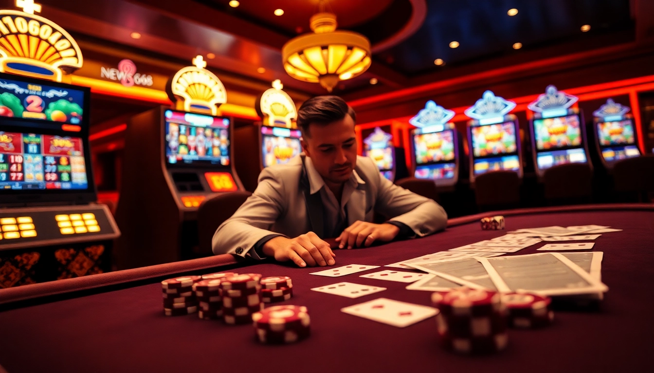 Experience the thrill of winning with new66 in a vibrant casino gaming scene.