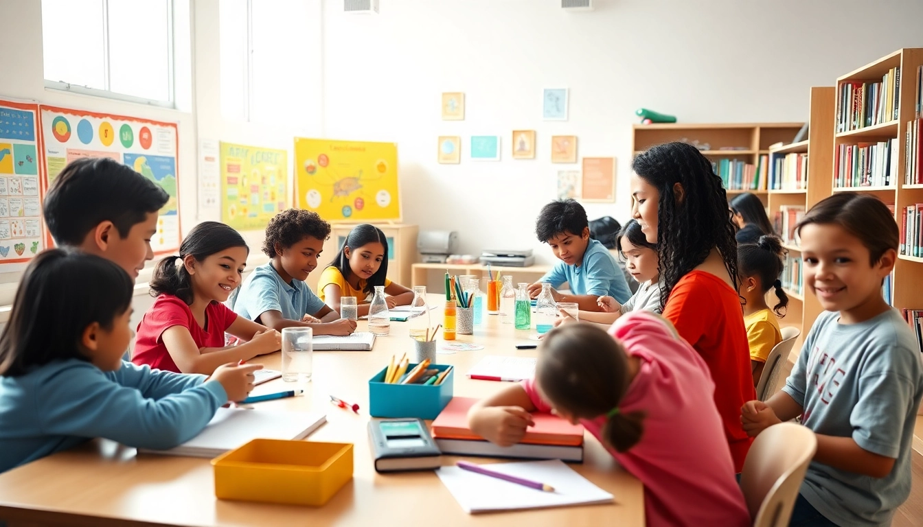 Engage with dynamic students in an inspiring classroom focused on Education activities.