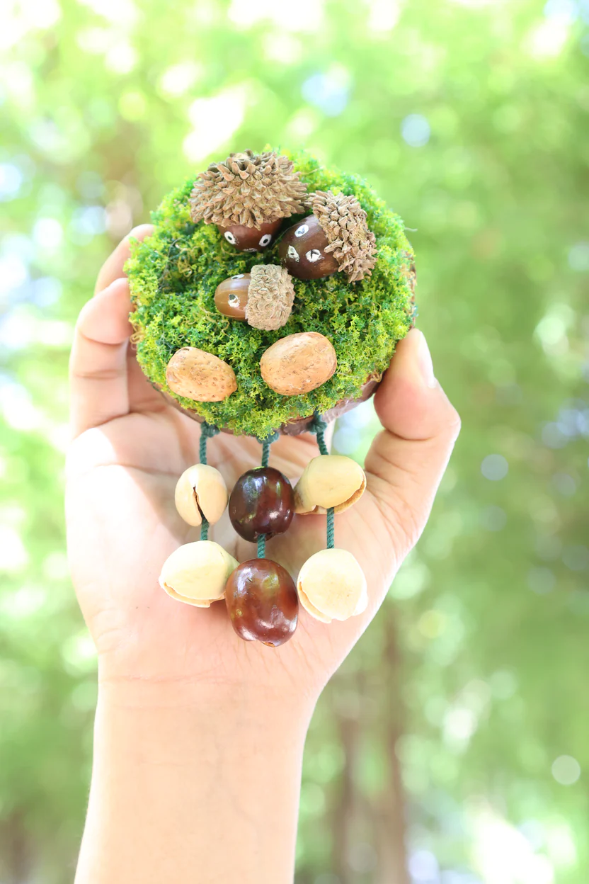 Nut Shell Doll Handmade by Yunicrafts – Charming Eco Craft Figurine
