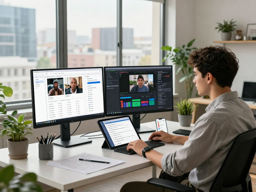 Detect AI images with advanced moderation tools in a modern workspace.